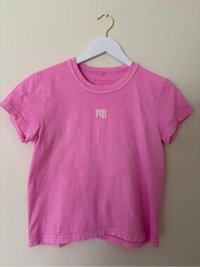Alexander Wang Cotton Puff logo T-shirt💓